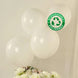 50 Pack Matte Pastel Off White Biodegradable Balloons 12inch, Round Eco-friendly
