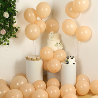 Thick Matte Pastel Peach Biodegradable Balloons Thick Matte Pastel Peach Biodegradable Balloons