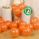 50 Pack Orange Biodegradable Balloons, Thickened Extra Strong Eco-friendly Latex Helium