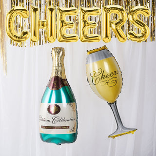 Make a Toast with the Glass Mylar Foil Balloon Make a Toast with the Glass Mylar Foil Balloon