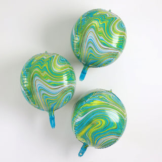 Add a Glamorous Twist to Your Event with Green/Gold Marble Orbz Foil Latex Free Balloons Add a Glamorous Twist to Your Event with Green/Gold Marble Orbz Foil Latex Free Balloons