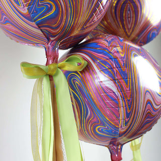 Elevate Your Event Decor with Purple/Gold Marble Sphere Balloons Elevate Your Event Decor with Purple/Gold Marble Sphere Balloons