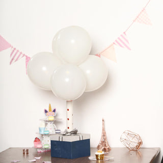 Soft and Elegant: 10" Matte Pastel Off White Balloons