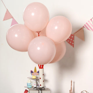 Elevate Your Event with 25 Pack 12" Matte Pastel Blush Balloons