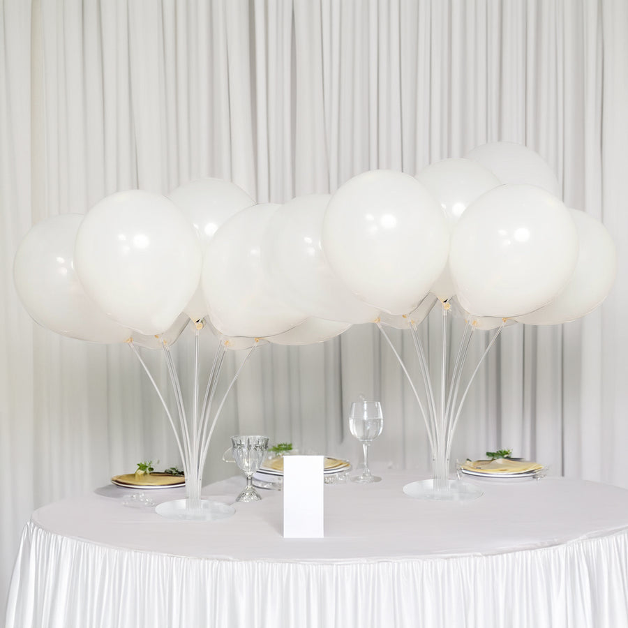 2 Pack Clear Balloon Centerpieces Holder, 30inch Table Top Balloon Stand Stick Kit