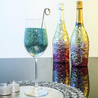 Add a Touch of Glamour with Metallic Turquoise Chunky Confetti Glitter