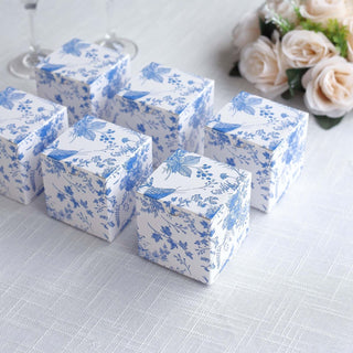Create a Memorable Event with White Blue Chinoiserie Floral Print Gift Boxes Create a Memorable Event with White Blue Chinoiserie Floral Print Gift Boxes