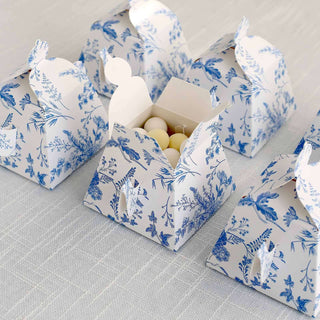 Charming French Toile Pattern Boxes Charming French Toile Pattern Boxes