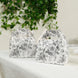 25 Pack Candy Treat Tote Boxes in French Toile Pattern - Matte Black and White Party Favor