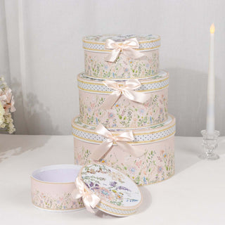 <strong>Lovely White Blush Floral Wedding Party Favor Boxes</strong> <strong>Lovely White Blush Floral Wedding Party Favor Boxes</strong>