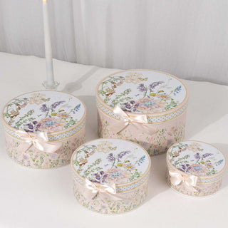 <strong>Stackable White Blush Paper Gift Boxes</strong> <strong>Stackable White Blush Paper Gift Boxes</strong>