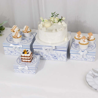 <strong>Versatile White Blue French Toile Boxes</strong> <strong>Versatile White Blue French Toile Boxes</strong>