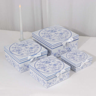 <strong>Elegant French Toile-Inspired Cardstock Gift Boxes</strong> <strong>Elegant French Toile-Inspired Cardstock Gift Boxes</strong>
