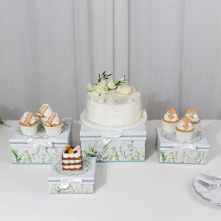 <strong>Versatile White Green Floral Favor Boxes</strong> <strong>Versatile White Green Floral Favor Boxes</strong>