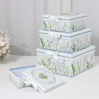 <strong>Embrace Refinement with White Green Floral Favor Boxes</strong> <strong>Embrace Refinement with White Green Floral Favor Boxes</strong>