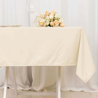 Versatile and Stylish: Beige Premium Square Table Overlay Versatile and Stylish: Beige Premium Square Table Overlay