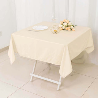 Beige Scuba Wrinkle Free Tablecloth Beige Scuba Wrinkle Free Tablecloth