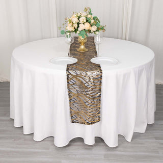 Enhance Your Event Decor with the Black Gold Sequins Table Runner Enhance Your Event Decor with the Black Gold Sequins Table Runner