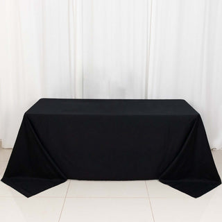 Elevate Your Event Decor with the Black Rectangle Tablecloth Elevate Your Event Decor with the Black Rectangle Tablecloth
