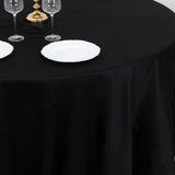 120" Black Round Chambury Casa 100% Cotton Tablecloth