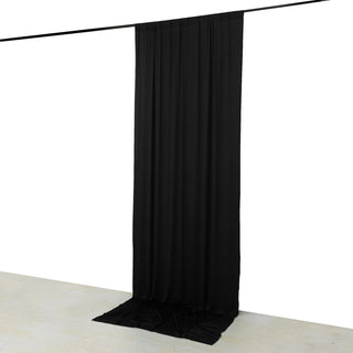 <strong>Elegant Black 4-Way Stretch Spandex Drapery Panel</strong>