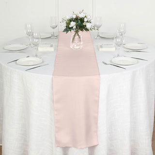 Enhance Your Event with the Blush Polyester Table Runner