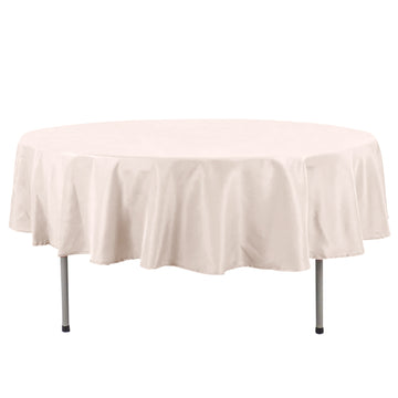 90" Blush Seamless Premium Polyester Round Tablecloth - 220GSM