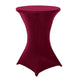 Cocktail Spandex Table Cover - Burgundy