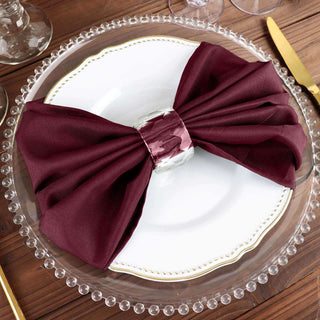 Create an Elegant Tablescape with Burgundy Seamless Cloth Dinner Napkins Create an Elegant Tablescape with Burgundy Seamless Cloth Dinner Napkins