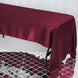 60x126 Burgundy Satin Rectangular Tablecloth