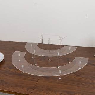 <strong>Elegant Acrylic Half-Moon Display Riser Stands</strong> <strong>Elegant Acrylic Half-Moon Display Riser Stands</strong>