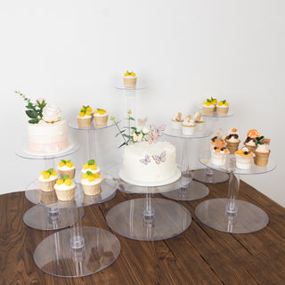 Elegant and Versatile 8-Tier Clear Acrylic Cake Stand Set Elegant and Versatile 8-Tier Clear Acrylic Cake Stand Set