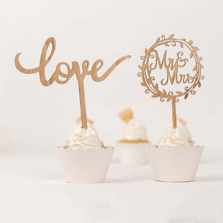 Rustic Natural Wooden Mr & Mrs Wedding Cake Topper Rustic Natural Wooden Mr & Mrs Wedding Cake Topper