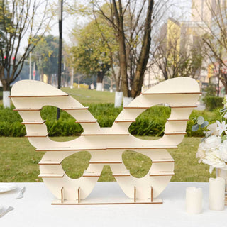 Enchanting Butterfly-Shaped Wooden Dessert Stand Enchanting Butterfly-Shaped Wooden Dessert Stand