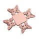 50 Pack Mini Metallic Rose Gold Butterfly Cupcake Wrappers, Square Truffle Cup Dessert Tray#whtbkgd