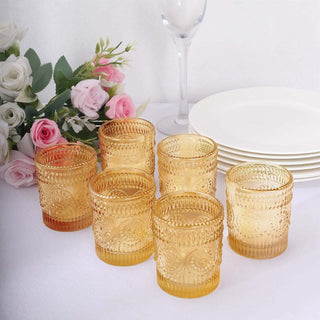 Add Elegance to Your Space with Amber Gold Glass Candle Holders Add Elegance to Your Space with Amber Gold Glass Candle Holders