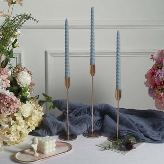Create a Beautiful Atmosphere with Dusty Blue Taper Candles Create a Beautiful Atmosphere with Dusty Blue Taper Candles