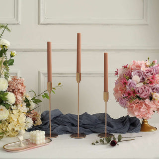 Beige Premium Unscented Ribbed Wax Taper Candles - Elegant and Inviting Beige Premium Unscented Ribbed Wax Taper Candles - Elegant and Inviting