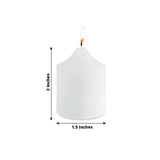 12 Pack | 2inch White Votive Candles, Mini Multi-Purpose Candle Decor