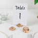 Amber Gold Plastic Diamond Shaped Place Card Holder Stands, Crystal Wedding Table Decorations