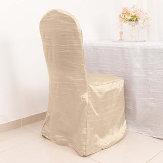 Create Unforgettable Events with Beige Reusable Chair Cover Create Unforgettable Events with Beige Reusable Chair Cover