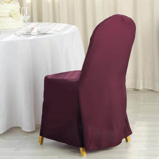 Stylish Burgundy Slip On Banquet Chair Covers Stylish Burgundy Slip On Banquet Chair Covers