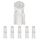 10-Pack Polyester Slip-On Banquet Chair Covers with Attached Sashes