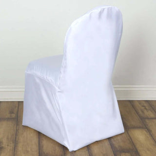 <strong>Premium White Polyester Banquet Chair Covers</strong> <strong>Premium White Polyester Banquet Chair Covers</strong>