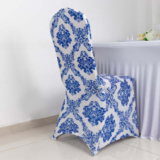 Elegant Royal Blue Fitted Chair Slipcovers Elegant Royal Blue Fitted Chair Slipcovers