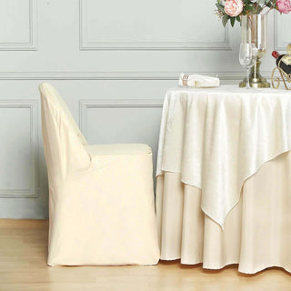 <strong>Enhance Your Décor with Beige Folding Chair Covers</strong> <strong>Enhance Your Décor with Beige Folding Chair Covers</strong>