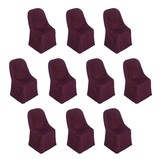 Unmatched Versatility for Various Occasions - Burgundy Polyester Chair Covers Unmatched Versatility for Various Occasions - Burgundy Polyester Chair Covers
