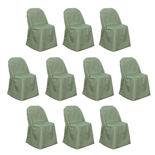 Unmatched Versatility for Various Occasions - Dusty Sage Green Polyester Chair Covers Unmatched Versatility for Various Occasions - Dusty Sage Green Polyester Chair Covers