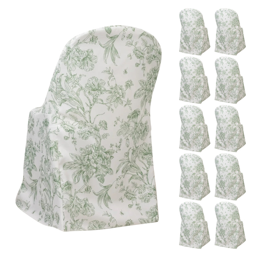 Floral patterned chair cover in studio isolation