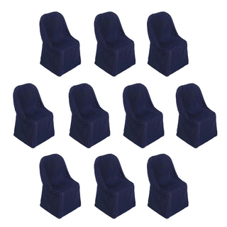Unmatched Versatility for Various Occasions - Navy Blue Polyester Chair Covers Unmatched Versatility for Various Occasions - Navy Blue Polyester Chair Covers